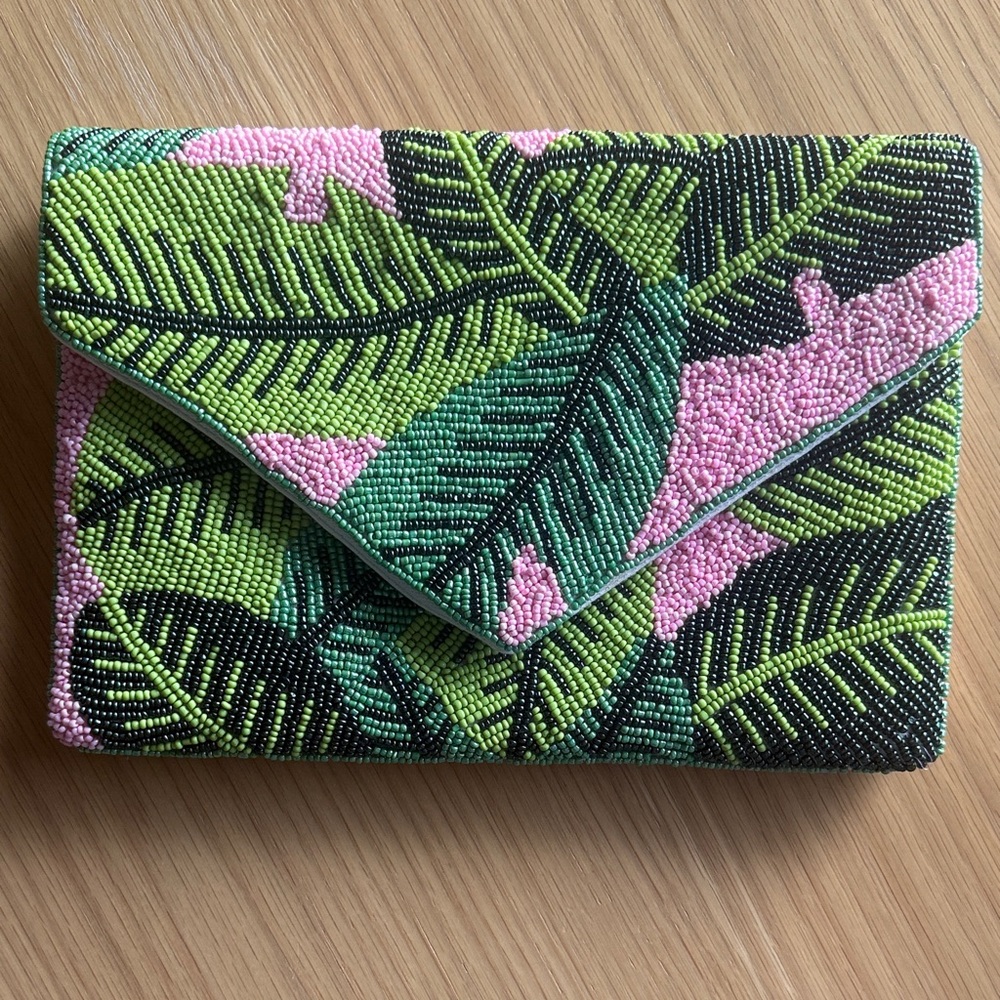 Tropical Beaded Clutch